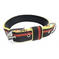 Super Dog Multicolor Padded Collar 1 Inch